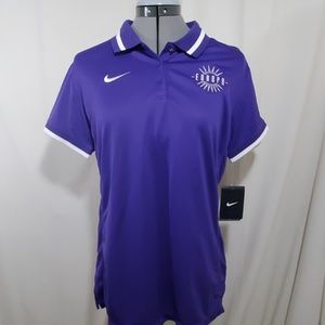 NIKE NWT'S Dri Fit Purple Polo Shirt Size L